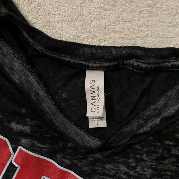 Red , white and blessed woman’s shirt size L . - Picture 6 of 8